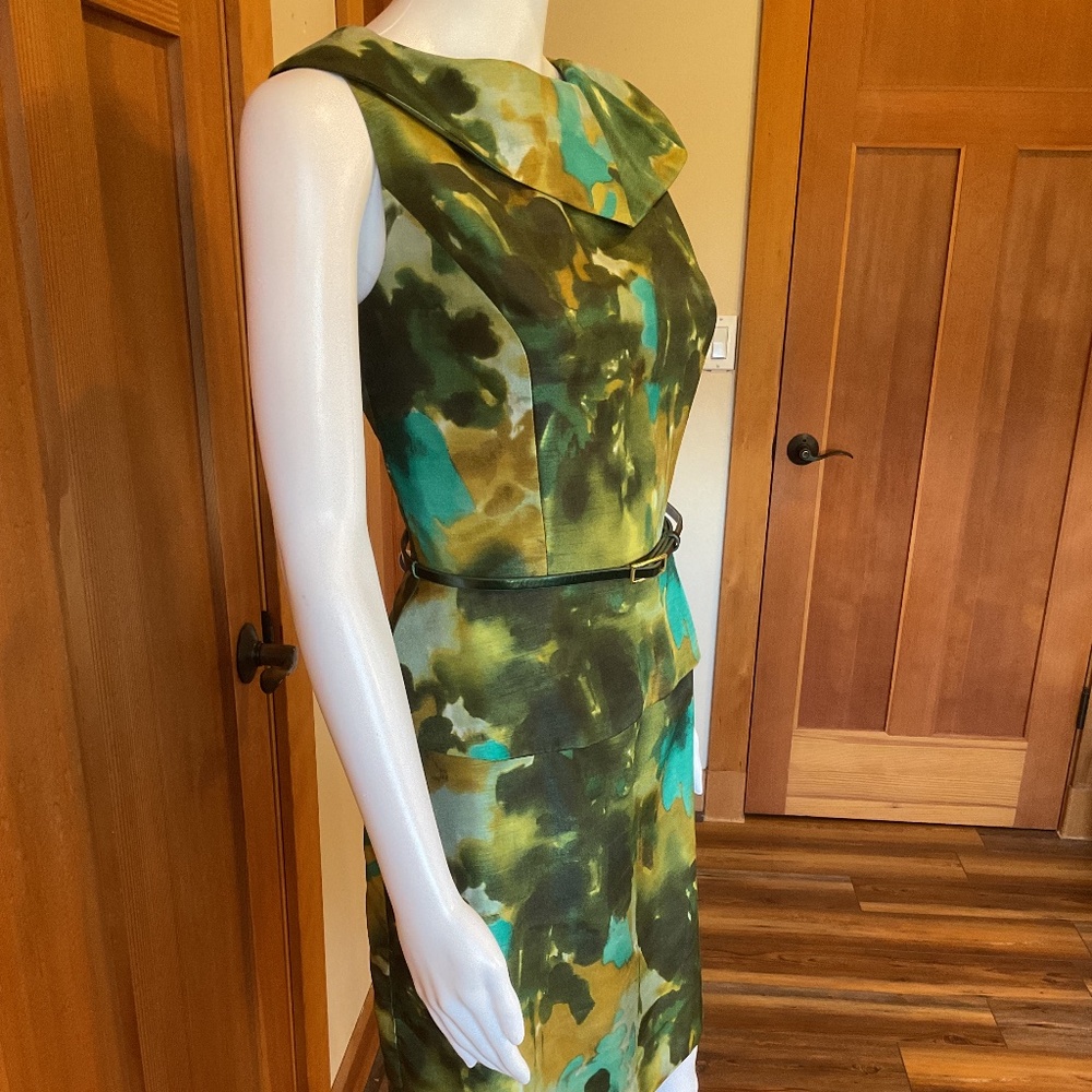 Green Tahari wiggle dress